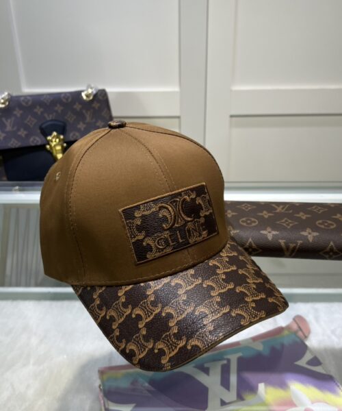 Celine Triomphe Baseball Cap Brown Celine Cap