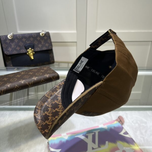 Celine Triomphe Baseball Cap Brown Celine Cap