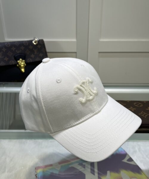 Celine Triomphe Baseball Cap White Celine Cap
