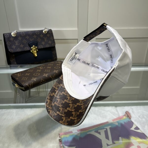 Celine Triomphe Baseball Cap White Celine Cap