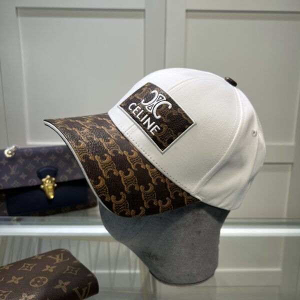 Celine Triomphe Baseball Cap White Celine Cap