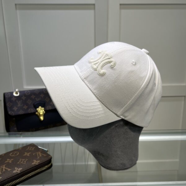 Celine Triomphe Baseball Cap White Celine Cap