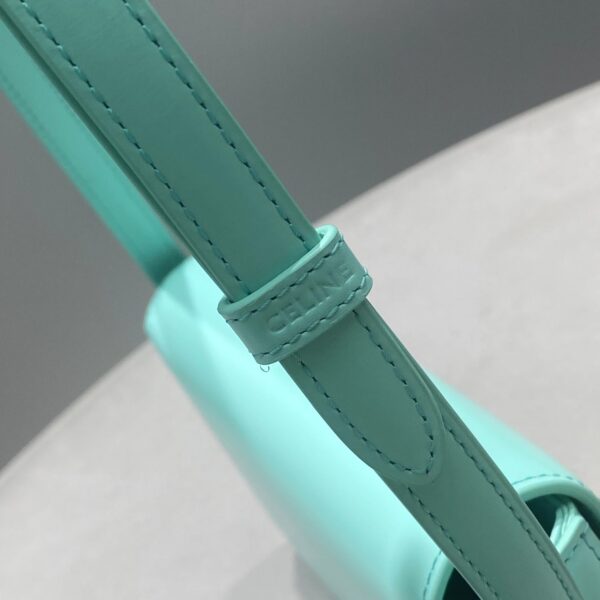 1:1 Replica Celine Triomphe Shoulder Bag Mint Green For Women 8in/20cm