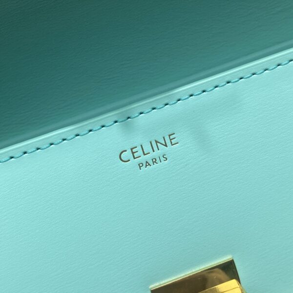 1:1 Replica Celine Triomphe Shoulder Bag Mint Green For Women 8in/20cm