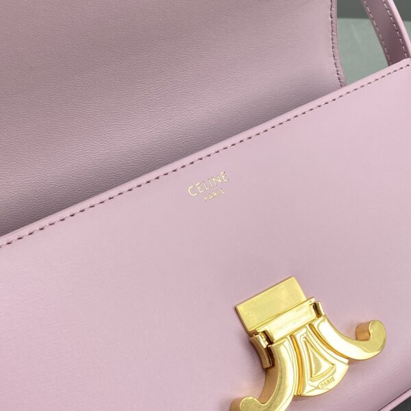1:1 Replica Celine Triomphe Shoulder Bag Pink For Women 8in/20cm