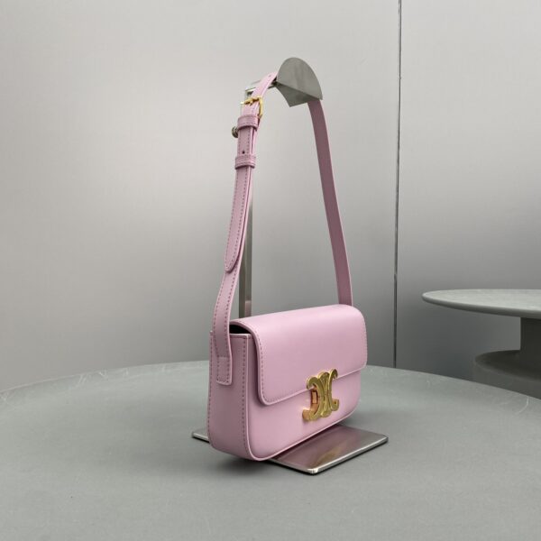 1:1 Replica Celine Triomphe Shoulder Bag Pink For Women 8in/20cm
