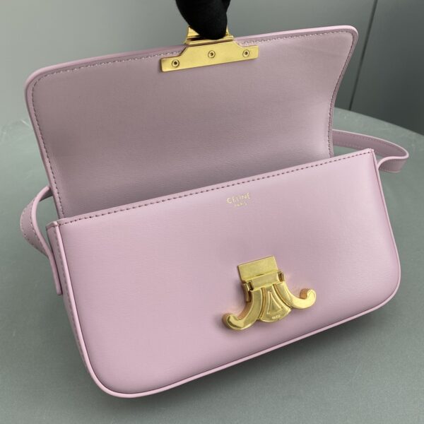 1:1 Replica Celine Triomphe Shoulder Bag Pink For Women 8in/20cm