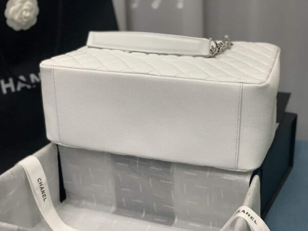 [REP 1:1] Chain Tote Shoulder Bag Black/White For Women 13in / 33cm A50995