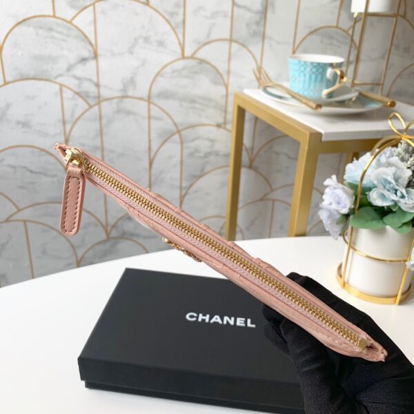 1:1 Replica Chanel 19 Matelasse Phone and Card Case Pink Bag For Women 19cm/7.5in