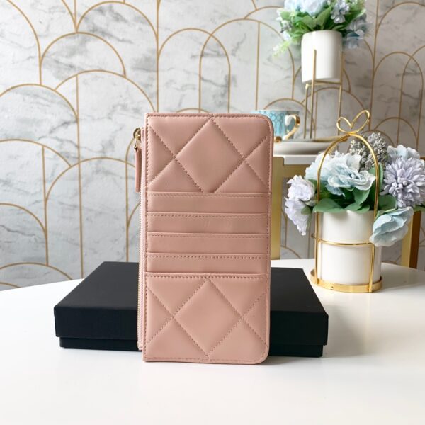 1:1 Replica Chanel 19 Matelasse Phone and Card Case Pink Bag For Women 19cm/7.5in