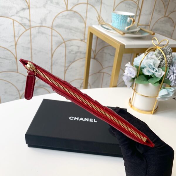 1:1 Replica Chanel 19 Matelasse Phone and Card Case Red Bag For Women 19cm/7.5in