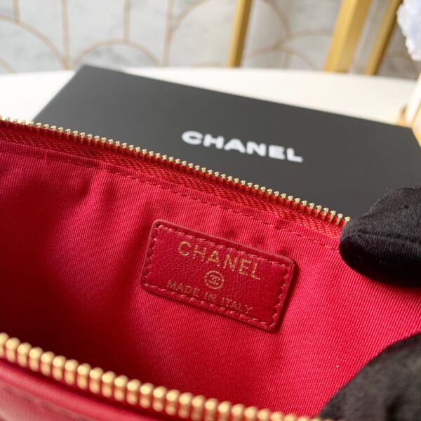 1:1 Replica Chanel 19 Matelasse Phone and Card Case Red Bag For Women 19cm/7.5in