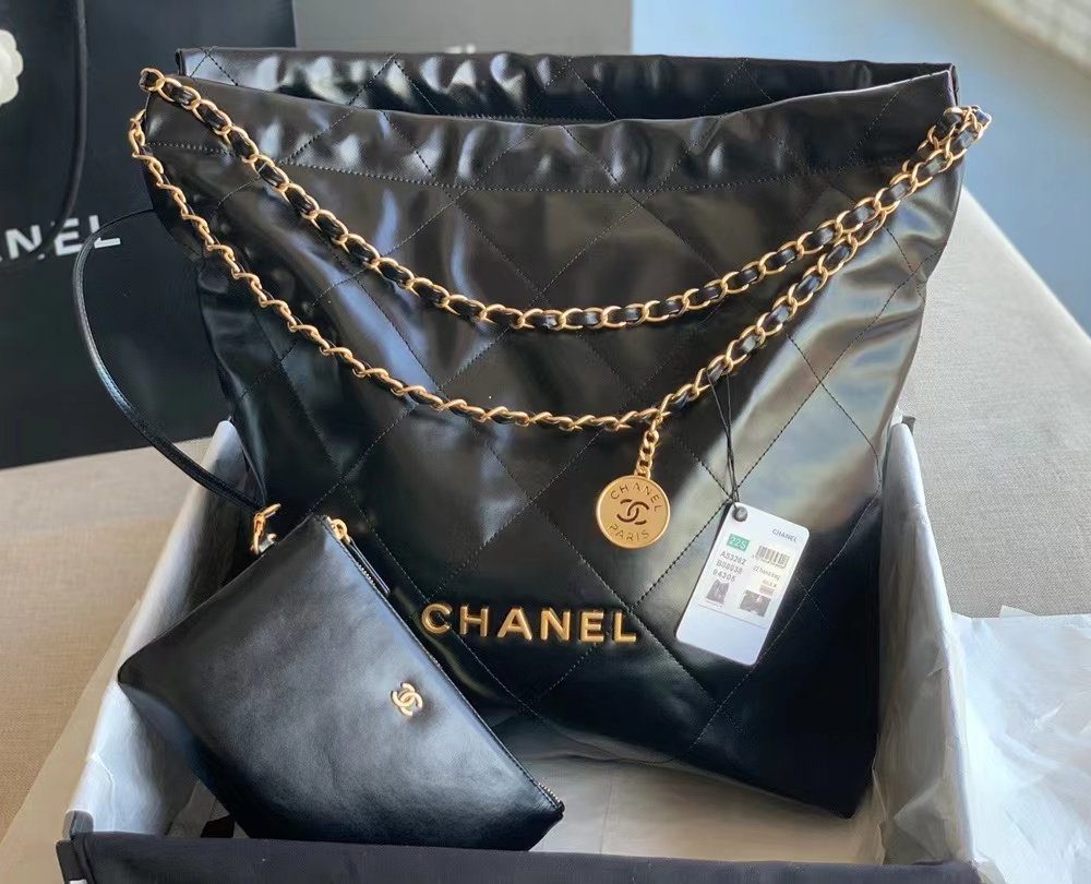 [REP 1:1] Chanel 22 Handbag Black For Women 16.4in/42cm AS3261 B08872 94305