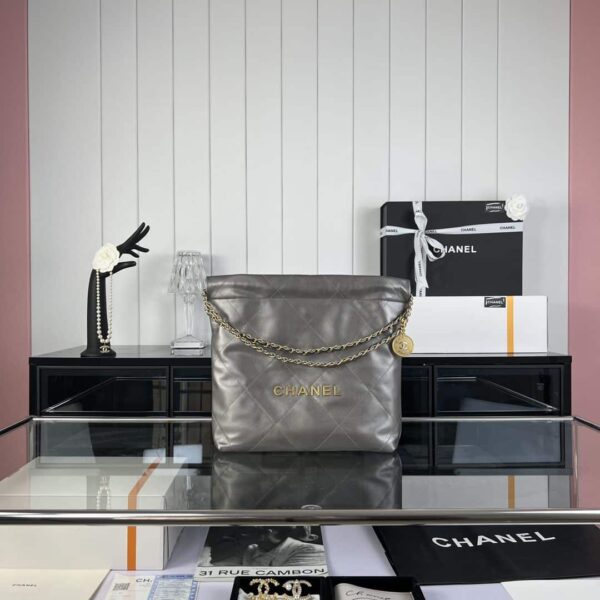 [REP 1:1] Chanel 22 Medium Handbag Yellow/Grey/Brown/Dark Blue/Pink/Jade Green/White For Women 37cm / 14.5in