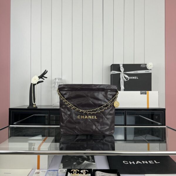 [REP 1:1] Chanel 22 Medium Handbag Yellow/Grey/Brown/Dark Blue/Pink/Jade Green/White For Women 37cm / 14.5in