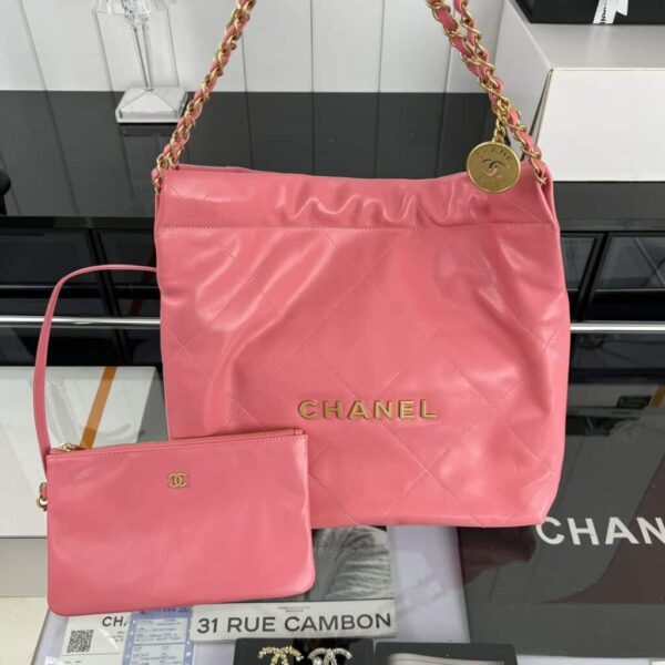 [REP 1:1] Chanel 22 Medium Handbag Yellow/Grey/Brown/Dark Blue/Pink/Jade Green/White For Women 37cm / 14.5in