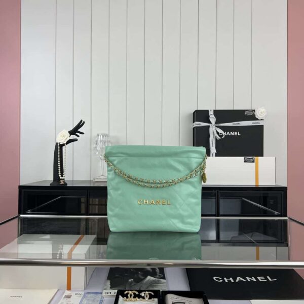 [REP 1:1] Chanel 22 Medium Handbag Yellow/Grey/Brown/Dark Blue/Pink/Jade Green/White For Women 37cm / 14.5in