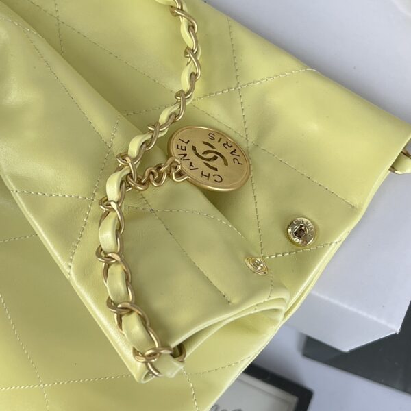[REP 1:1] Chanel 22 Medium Handbag Yellow/Grey/Brown/Dark Blue/Pink/Jade Green/White For Women 37cm / 14.5in