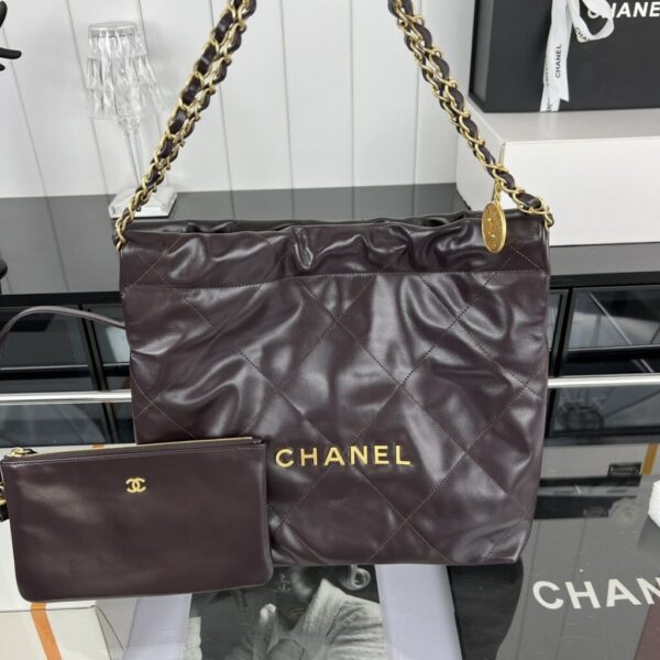[REP 1:1] Chanel 22 Medium Handbag Yellow/Grey/Brown/Dark Blue/Pink/Jade Green/White For Women 37cm / 14.5in