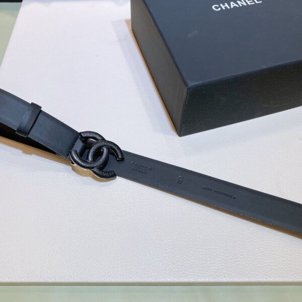 1:1 Replica Chanel Belt With Double C Buckle Black Black-Toned Metal Women Belt