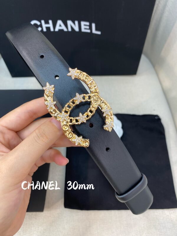 1:1 Replica Chanel Belt With Double C Buckle Black Women Belt