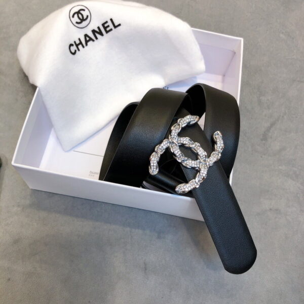 1:1 Replica Chanel Belt With Double C Buckle Black Women Belt