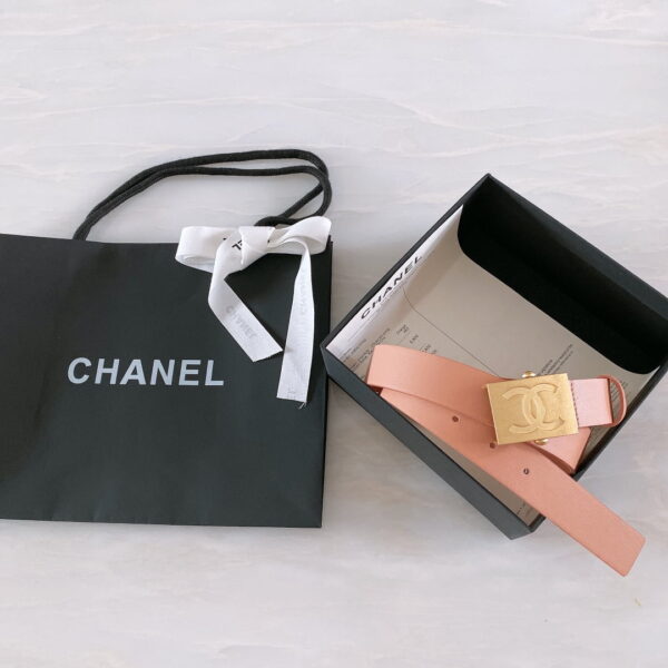 1:1 Replica Chanel Belt With Ribbon Buckle Dust Pink Women Belt