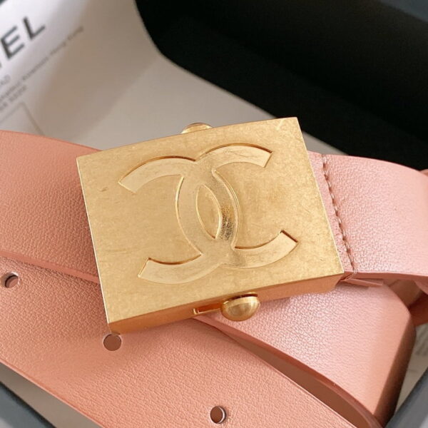 1:1 Replica Chanel Belt With Ribbon Buckle Dust Pink Women Belt