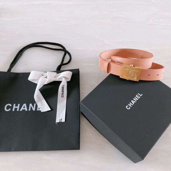 1:1 Replica Chanel Belt With Ribbon Buckle Dust Pink Women Belt