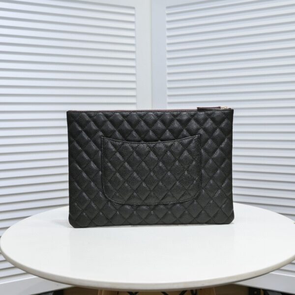 1:1 Replica Chanel CO-CO Classic Pouch 27cm/10.6in Gold Toned Hardware For Women Black A82545 Y04059 C3906