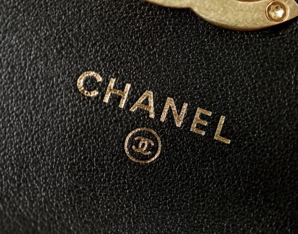 1:1 Replica Chanel CO-CO Clutch With Chain 9.5cm/3.7in Gold Toned Hardware For Women Black
