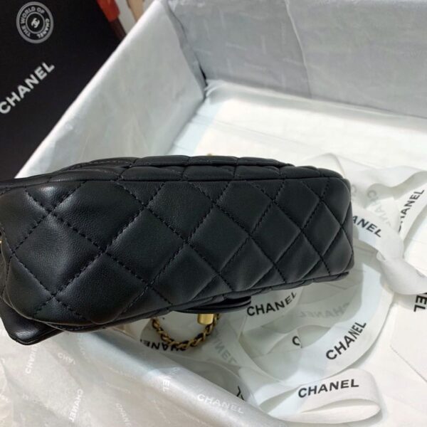 replica-chanel-flap-bag-with-cc-ball-on-strap-black-for-women-as1787-5
