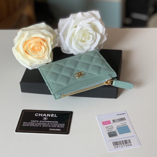 1:1 Replica Chanel Flat Card Holder Mint Bag For Women 11.5cm/4.5in