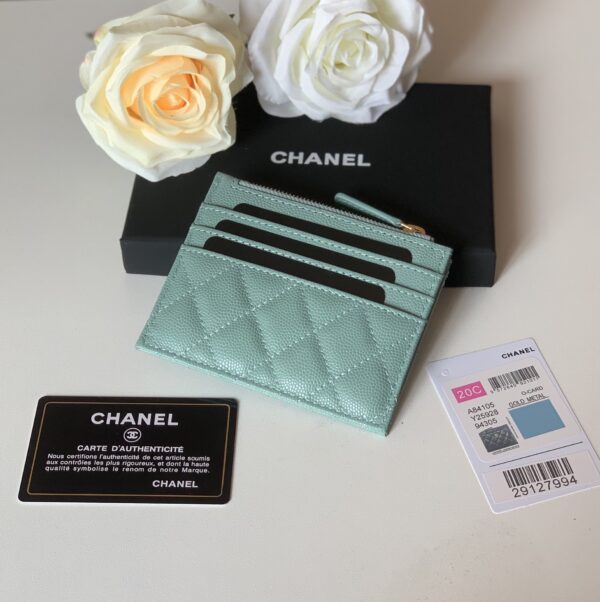 1:1 Replica Chanel Flat Card Holder Mint Bag For Women 11.5cm/4.5in
