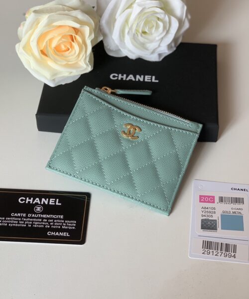 1:1 Replica Chanel Flat Card Holder Mint Bag For Women 11.5cm/4.5in