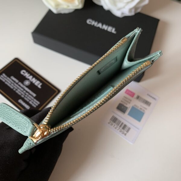 1:1 Replica Chanel Flat Card Holder Mint Bag For Women 11.5cm/4.5in