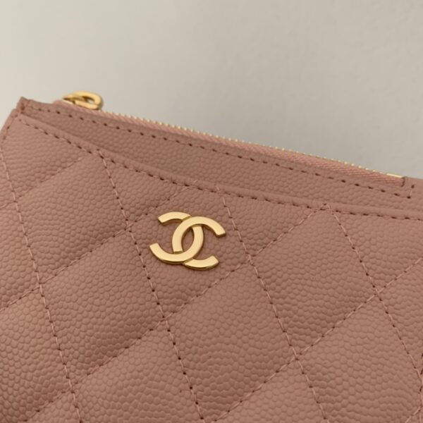 1:1 Replica Chanel Flat Card Holder Pink Bag For Women 11.5cm/4.5in