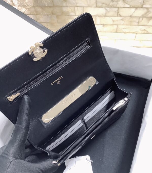 [REP 1:1] Chanel Hand-Held Oblique Cross Bag Black For Women, Women's Bags 6.7in/19cm