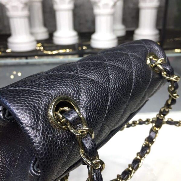 [REP 1:1] Chanel Mini Flap Bag Caviar Black For Women, Women's Bags, Shoulder And Crossbody Bags 6.7in/17cm A35200