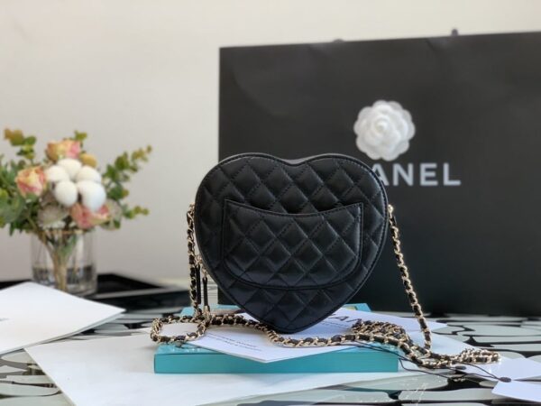 [REP 1:1] Chanel Mini Heart Bag Black For Women 7in/18cm AS3191 B07958 94305