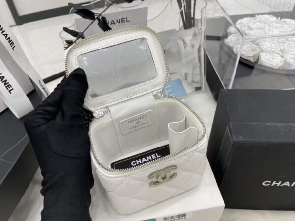 [REP 1:1] Chanel Mini Vanity Bag Black/White For Women 11cm / 4.3in