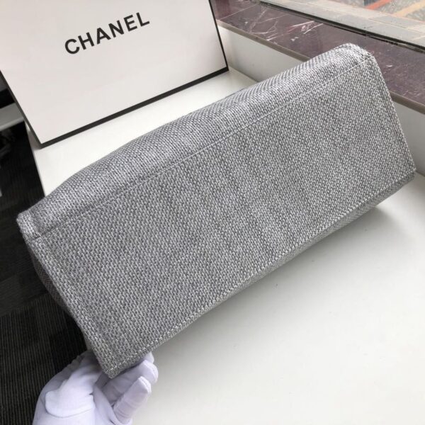 [REP 1:1] Chanel Small Shopping Bag Silver Hardware Grey For Women, Women's Handbags, Shoulder Bags 15.2in/39cm AS3257