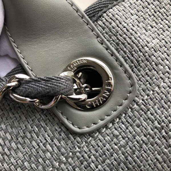 [REP 1:1] Chanel Small Shopping Bag Silver Hardware Grey For Women, Women's Handbags, Shoulder Bags 15.2in/39cm AS3257