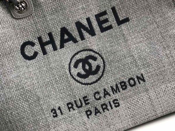 [REP 1:1] Chanel Small Shopping Bag Silver Hardware Grey For Women, Women's Handbags, Shoulder Bags 15.2in/39cm AS3257