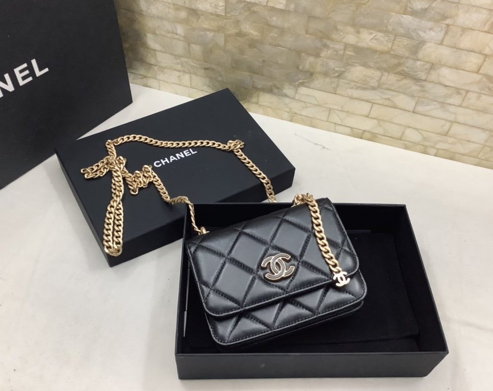 [REP 1:1] Chanel Spring And Summer 22C Black For Women, Women's Bags 6.1in/15.5cm