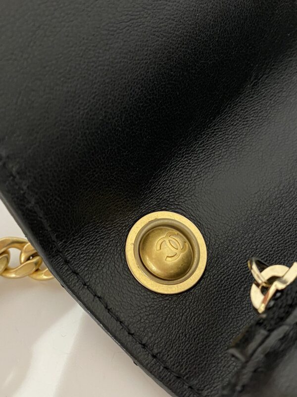 [REP 1:1] Chanel Wallet With Strap Black For Women, Women's Bags 6.7in/17cm