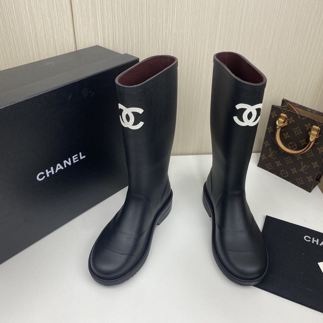 Chanel Women's High Boots Black For Women G39620 X56326 94305