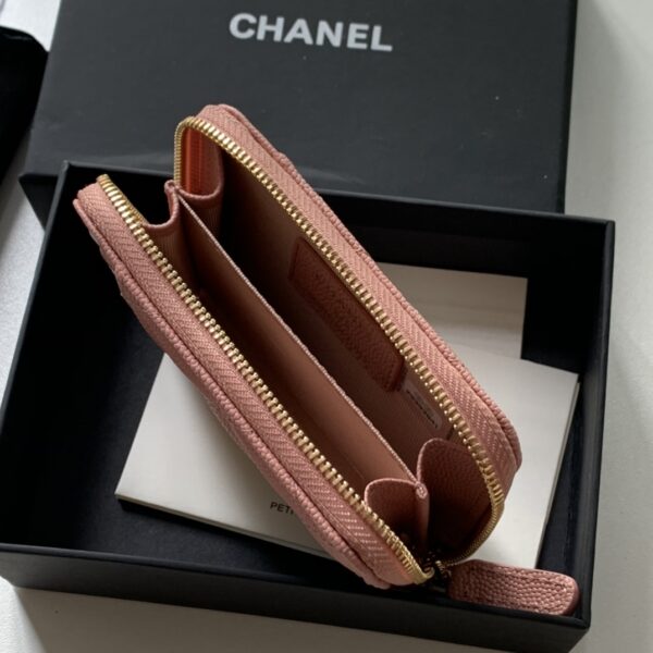 1:1 Replica Chanel Zipped Coin Purse Pink Bag For Women 10.9cm/4.3in AP1650 Y33352 NI687