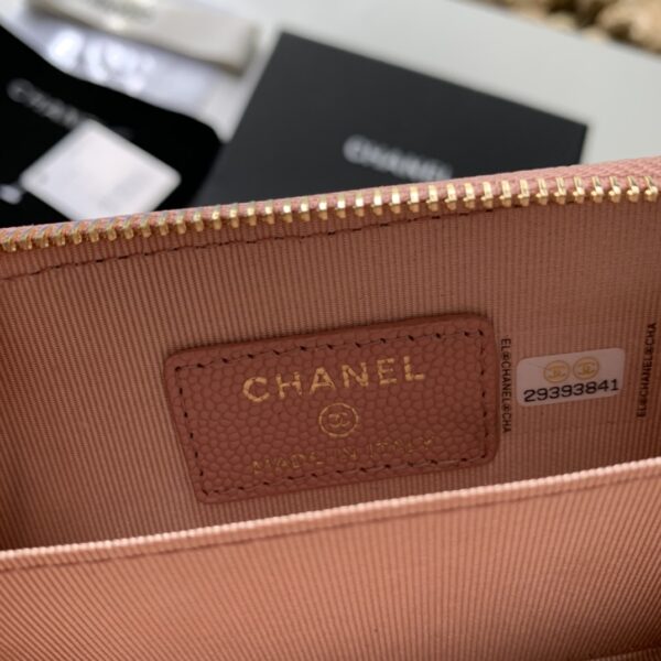 1:1 Replica Chanel Zipped Coin Purse Pink Bag For Women 10.9cm/4.3in AP1650 Y33352 NI687
