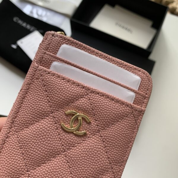 1:1 Replica Chanel Zipped Coin Purse Pink Bag For Women 10.9cm/4.3in AP1650 Y33352 NI687